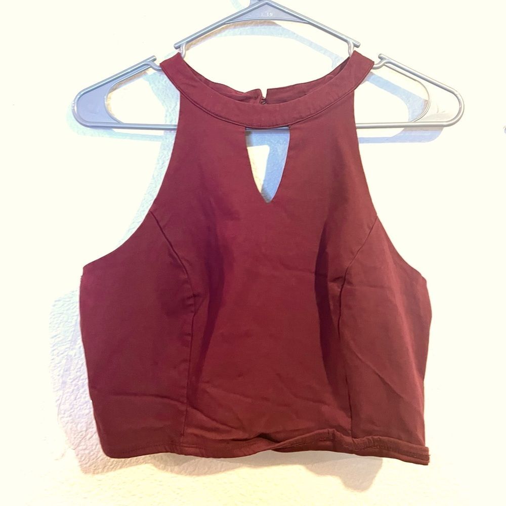 Charlotte russe halter crop top
